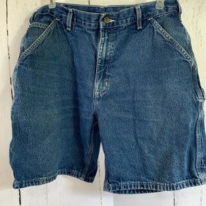 Men’s Carhartt Carpenter blue jean shorts size 36
